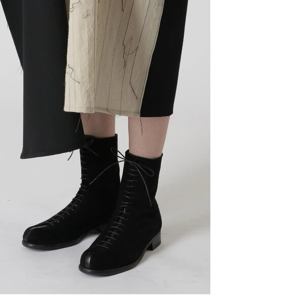 NEW Y’s Yohji Yamamoto Black Lace-Up Ankle Boots – US 7 / EU 38 / JP 24 (4) - Picture 8 of 8